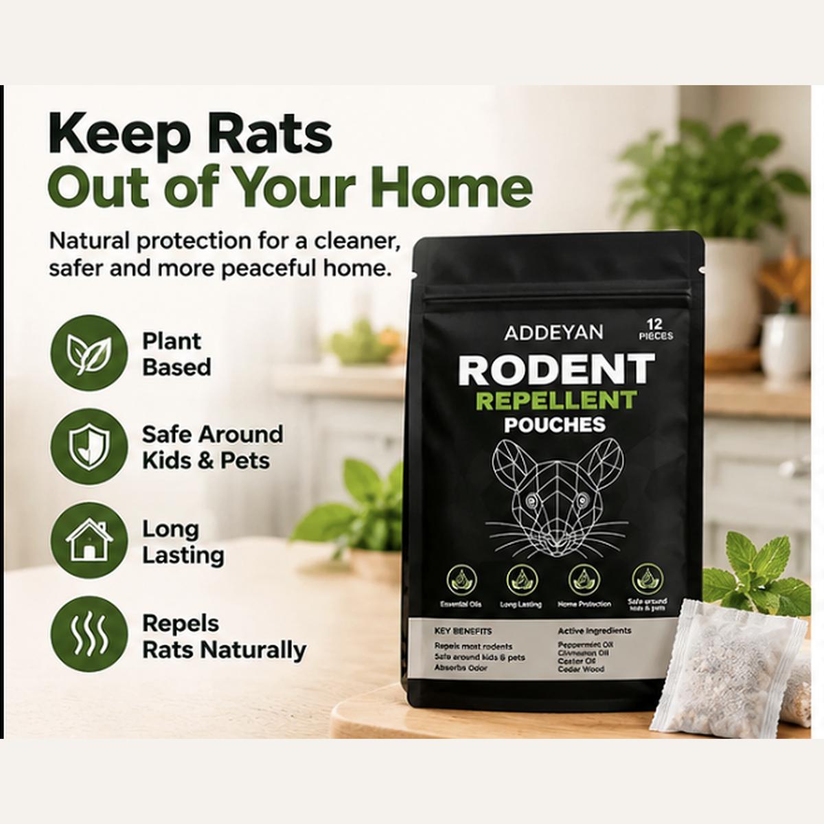 Ultrasonic Rat Repellent for Indoor Use