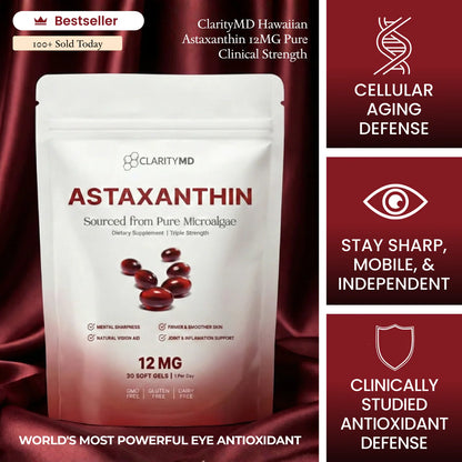 Astaxanthin Vitamin E Softgel Capsules Dietary Supplement